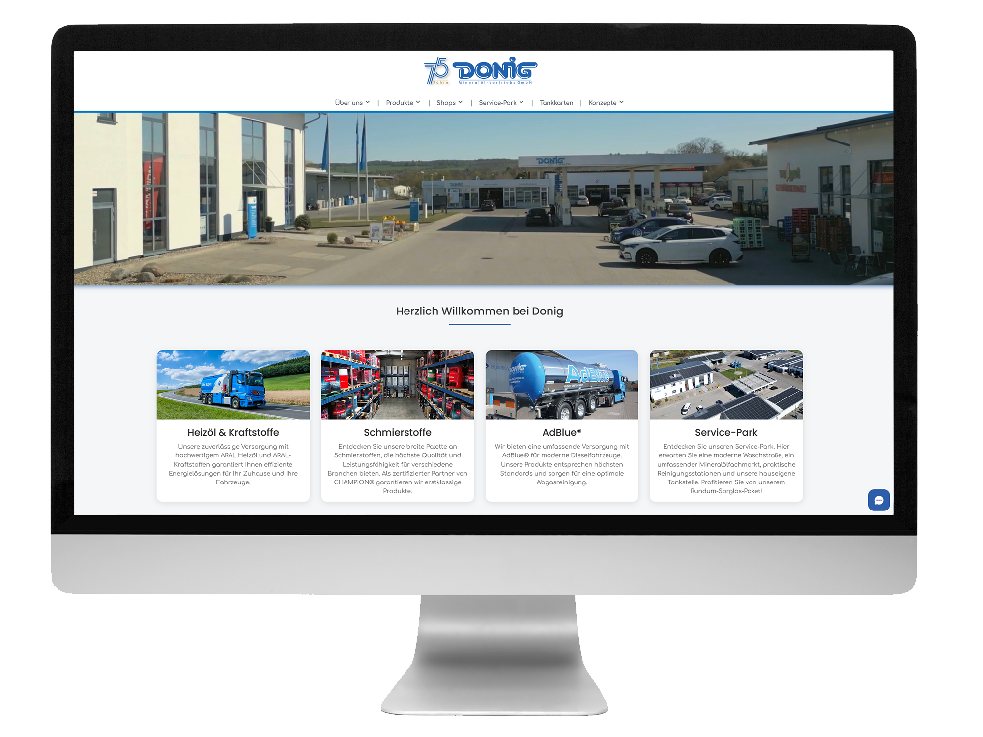 Donig Unternehmenswebseite